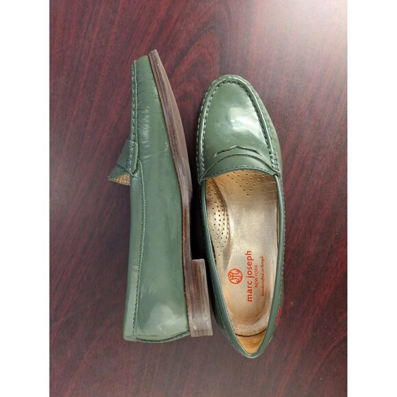 Marc Joseph East Village Loafer Women's Size 7.5 Brazil ATLANTIC BLUE Patent EUC - Picture 14 of 16